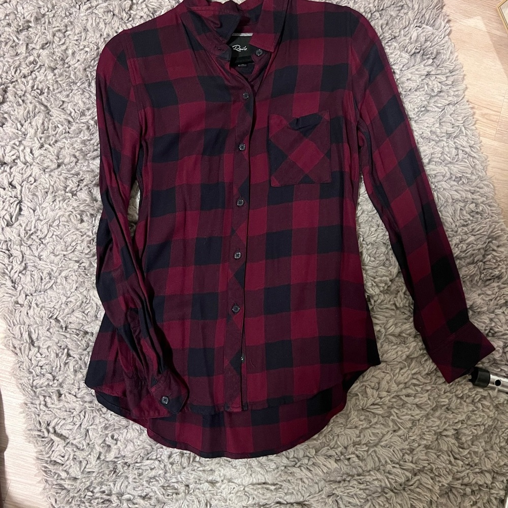 RAILS Hunter Plaid Button Front Shirt size XS